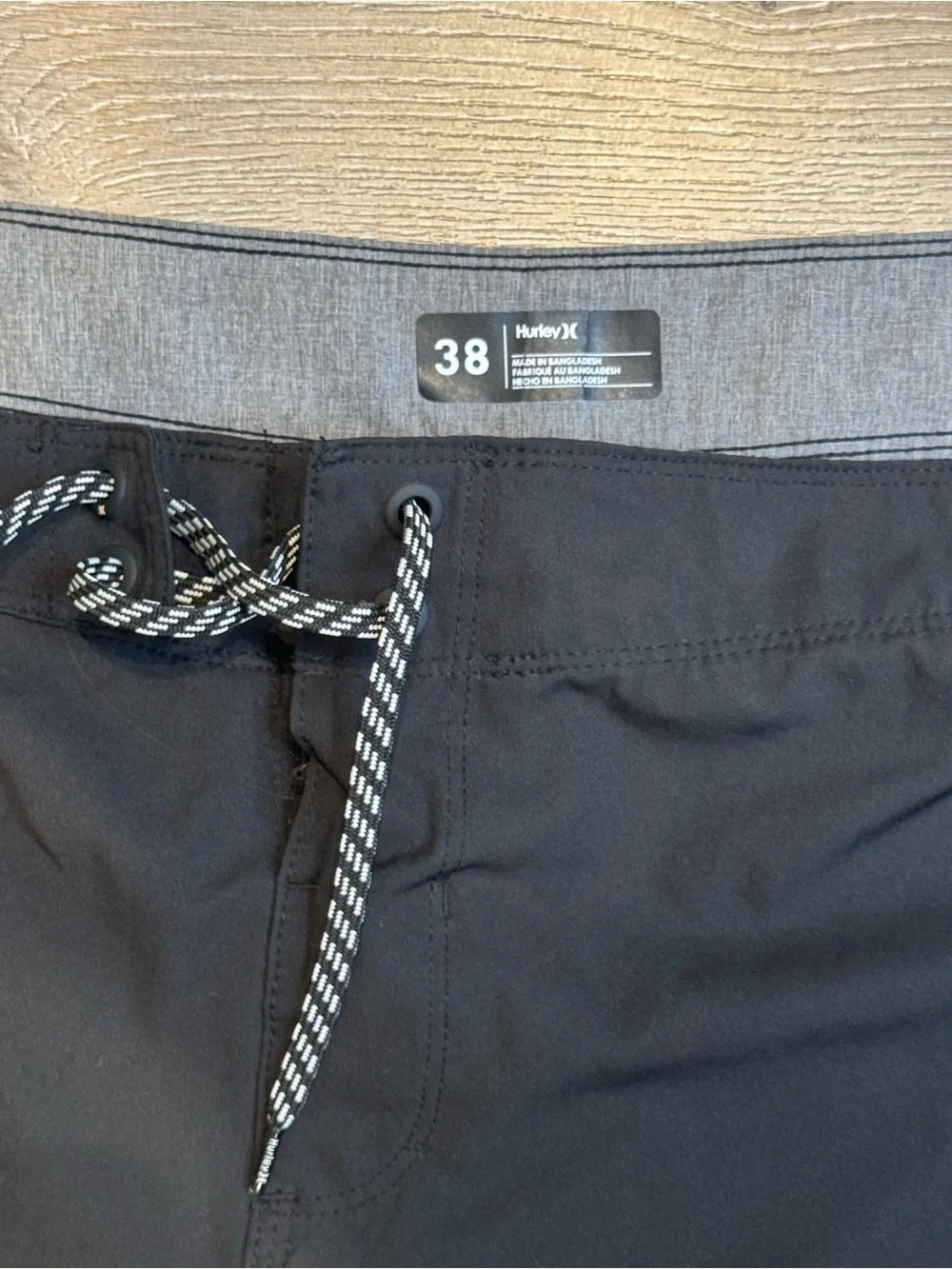 Hurley Black Boardshorts with Neon Multicolor Logo 1111